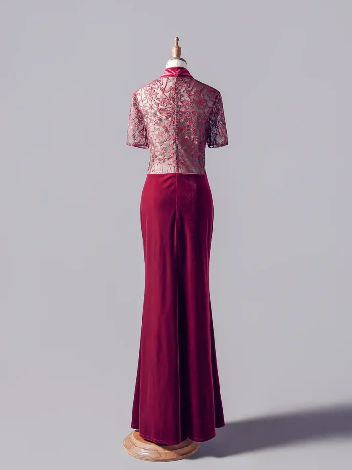 胭脂月下媽媽禮服