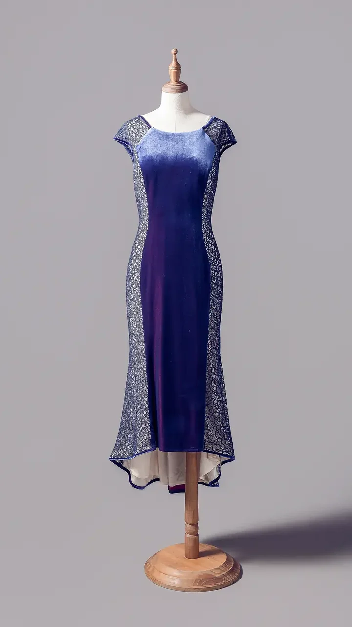 暮海深藍媽媽禮服