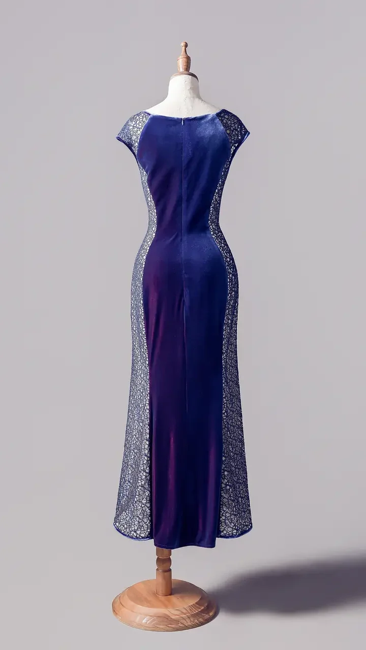 暮海深藍媽媽禮服