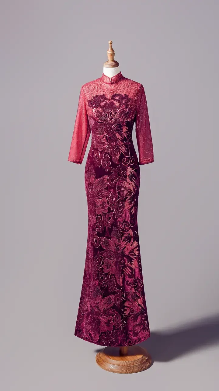 牡丹長夜媽媽禮服