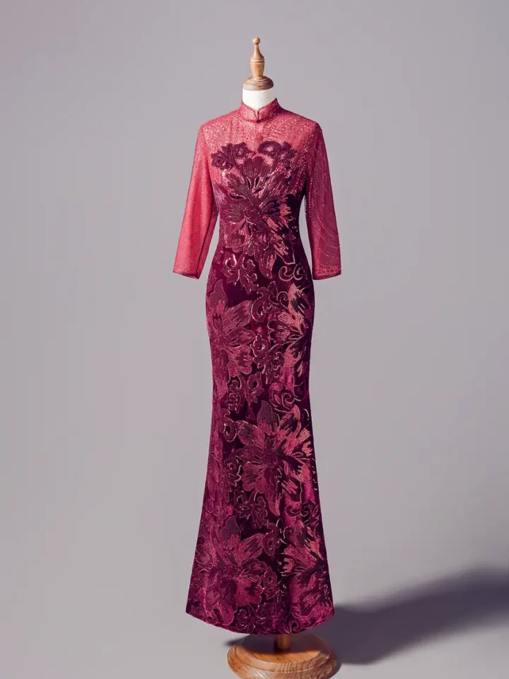 牡丹長夜媽媽禮服