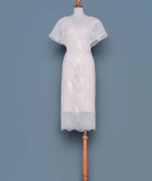 暮羽香檳媽媽禮服