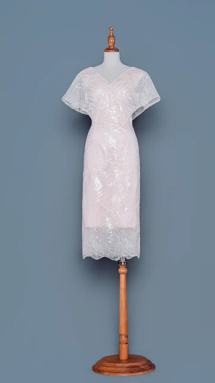 暮羽香檳媽媽禮服