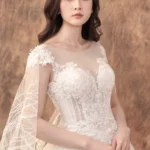 雪堤聆語白紗禮服