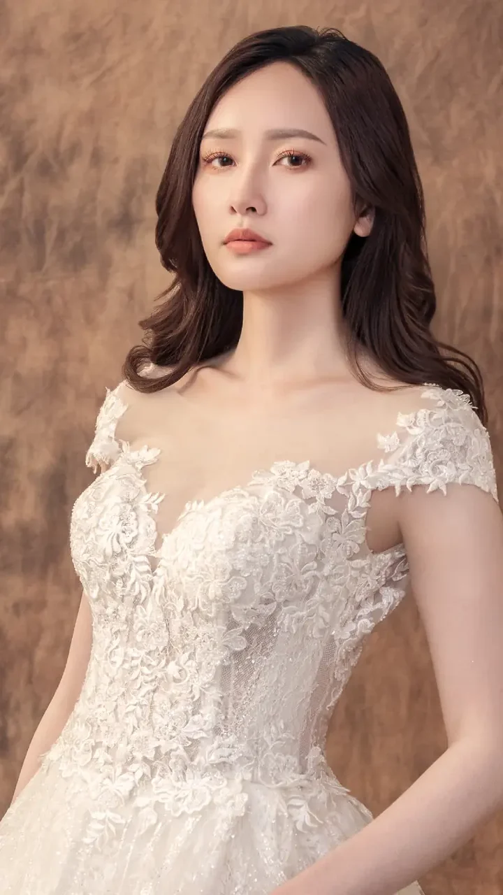 雪堤聆語白紗禮服