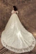 沉香澤白紗禮服