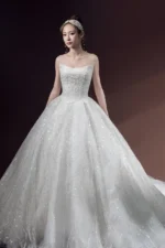 靜語繁星白紗禮服