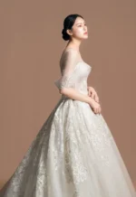 沉香軌跡白紗禮服