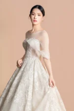 沉香軌跡白紗禮服