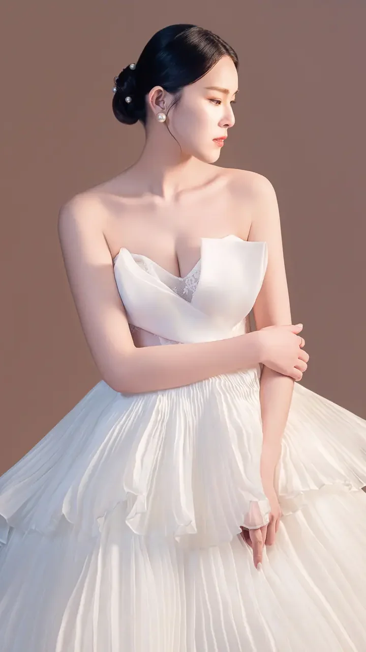 絮語畫境白紗禮服