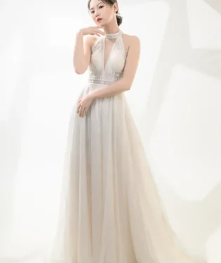 靜脈禪光白紗禮服