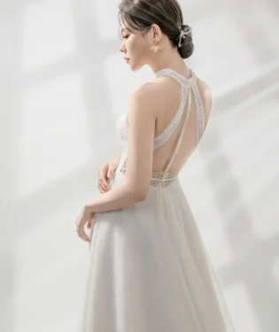 靜脈禪光白紗禮服