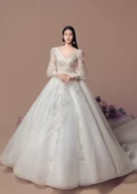 琉光靜語白紗禮服