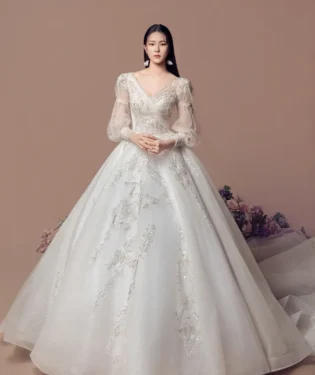 琉光靜語白紗禮服