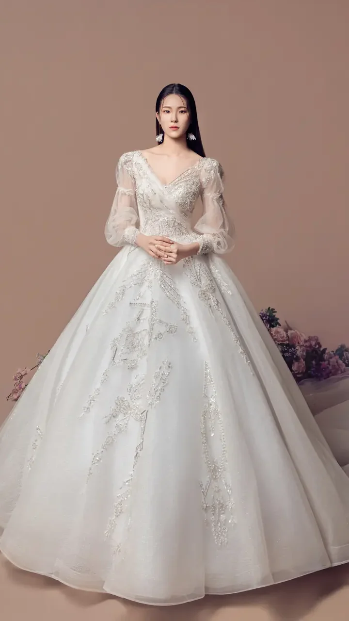 琉光靜語白紗禮服