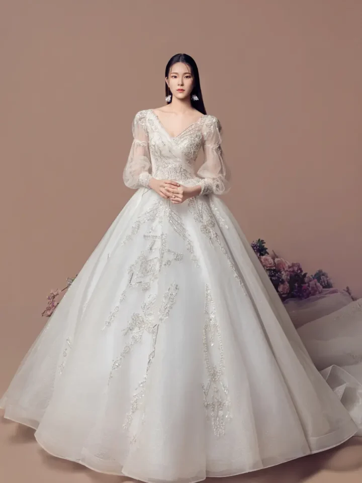 琉光靜語白紗禮服