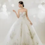 靜塔綻光白紗禮服