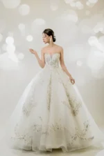 靜塔綻光白紗禮服