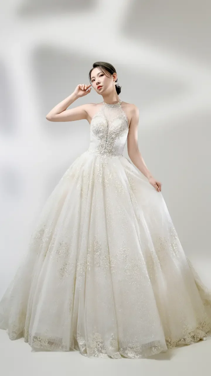 靜語之光白紗禮服