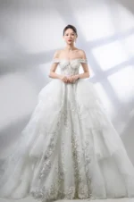 光暈庭園白紗禮服