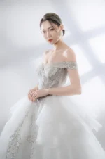 光暈庭園白紗禮服