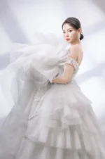 光暈庭園白紗禮服