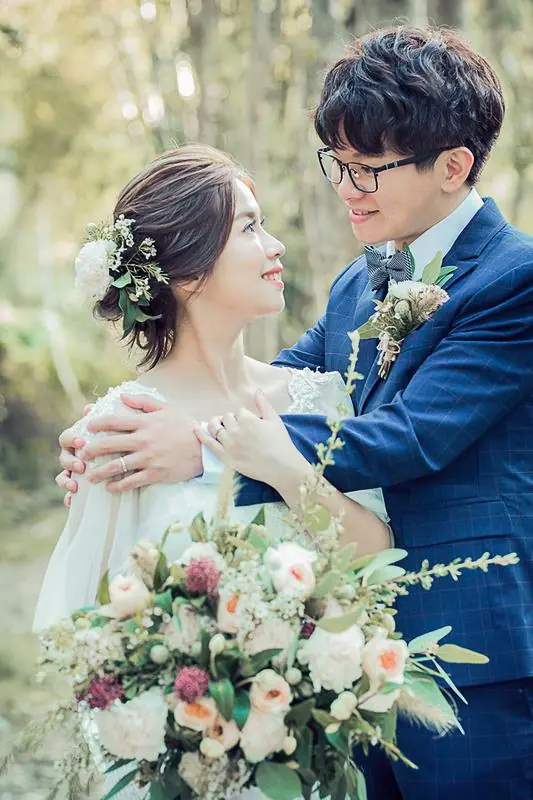 看到婚紗照後，內心瞬間尖叫