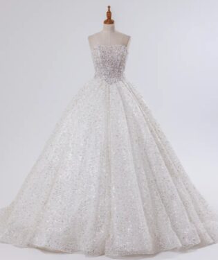 隕光之靜 白紗禮服